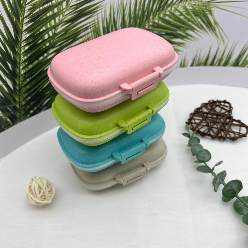 Gluschwein - Tragbare versiegelte Pillendose mit 8 Fächern