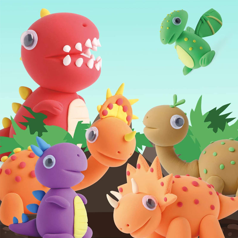 Pâte à modeler séchant à l'air, ensembles de pâte à modeler pour groupe d'animaux de compagnie pour enfants
