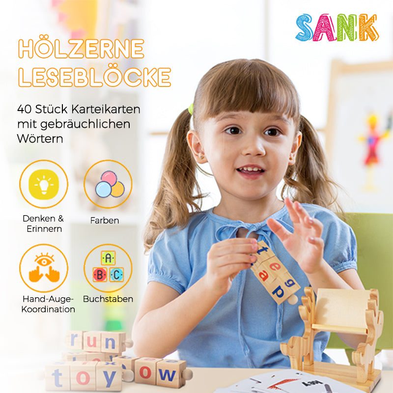Gluschwein - Leseblöcke aus Holz