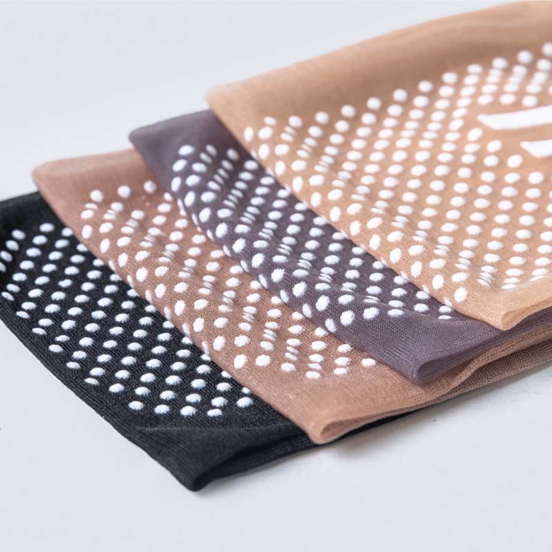 Gluschwein - Unsichtbare, rutschfeste Kristallseidensocken für Frühling und Sommer