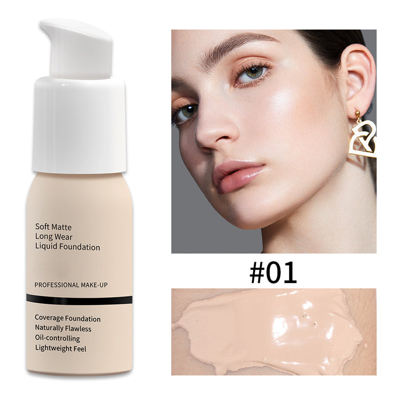 Gluschwein - Weiche Matte flüssige Foundation 01#