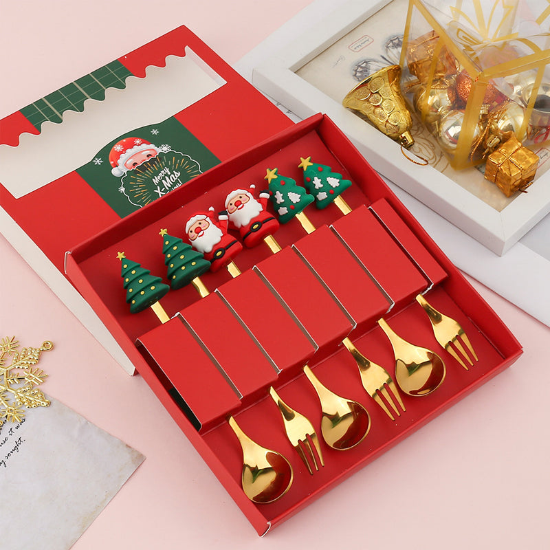 Ensemble de cuillères de Noël