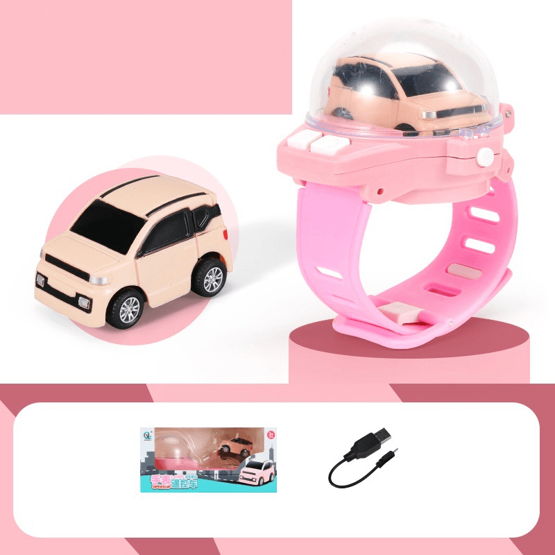 Gluschwein - Spielzeugauto Uhr Makronenpink mini