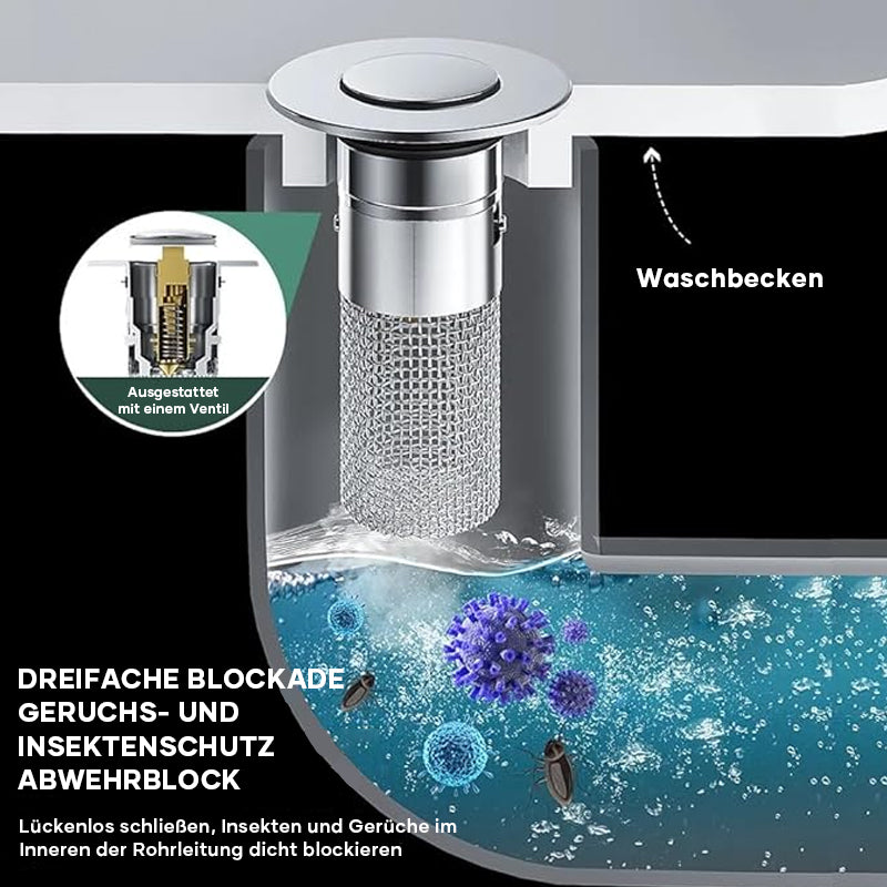 Gluschwein - Bodenablauffilter aus Edelstahl