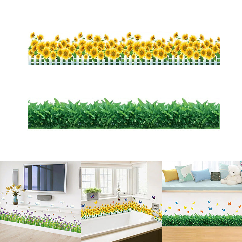 Gluschwein - Natürliche 3D-Blumen-Wanddekoration aus grünem Gras