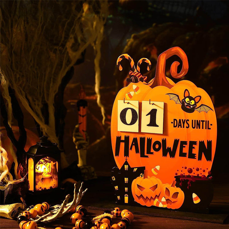 Gluschwein - Halloween-Adventskalender aus Holz
