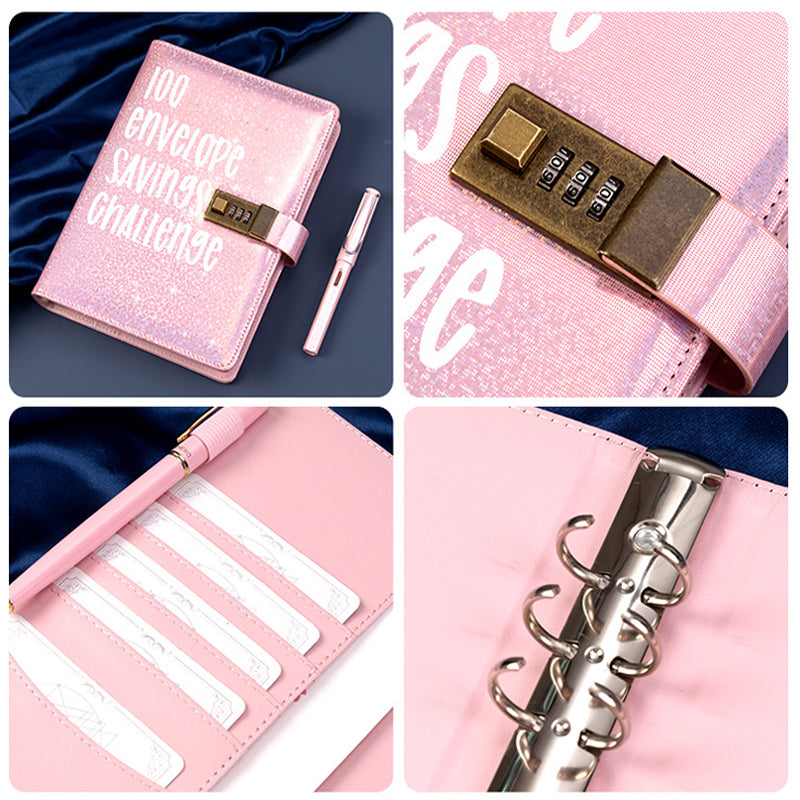 Gluschwein - 100-Tage-Sparherausforderungs-Loseblatt-Ledger