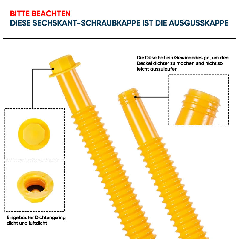 Gluschwein - Verbesserter Ersatz-Benzinkanisterausgießer mit flexibler Düse
