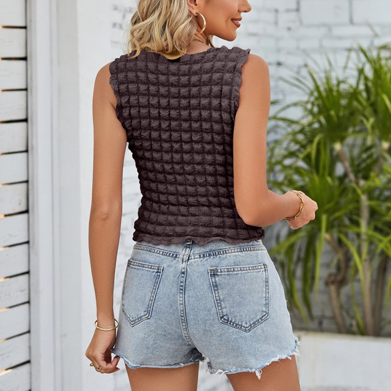 Gluschwein - Damen-Popcorn-Crop-Tops, Ausgeh-Tanktops