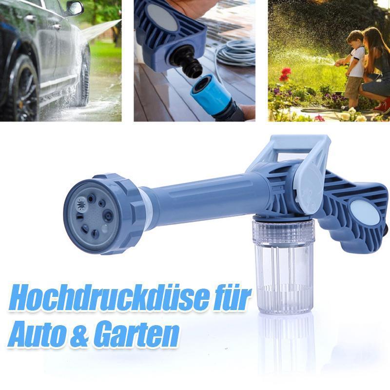 Gluschwein - Hochdruckdüse für Auto & Garten mit 8 verschiedene Bewässerungsformen