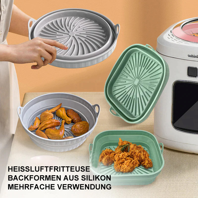 Gluschwein - Heißluftfritteuse Grillpfanne aus Silikon
