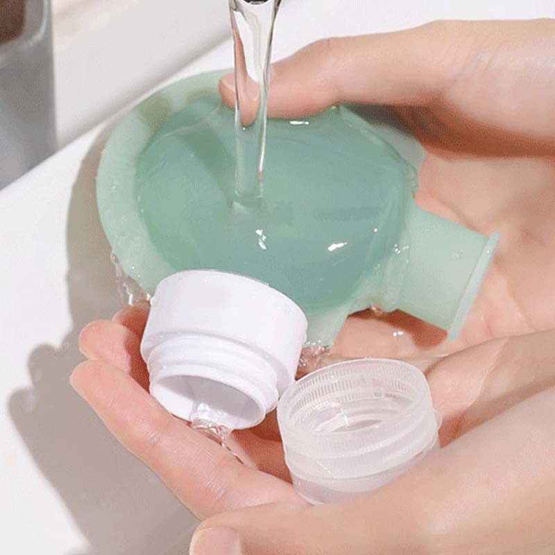Gluschwein - Tragbare Silikon-Reiseflasche mit großem Durchmesser