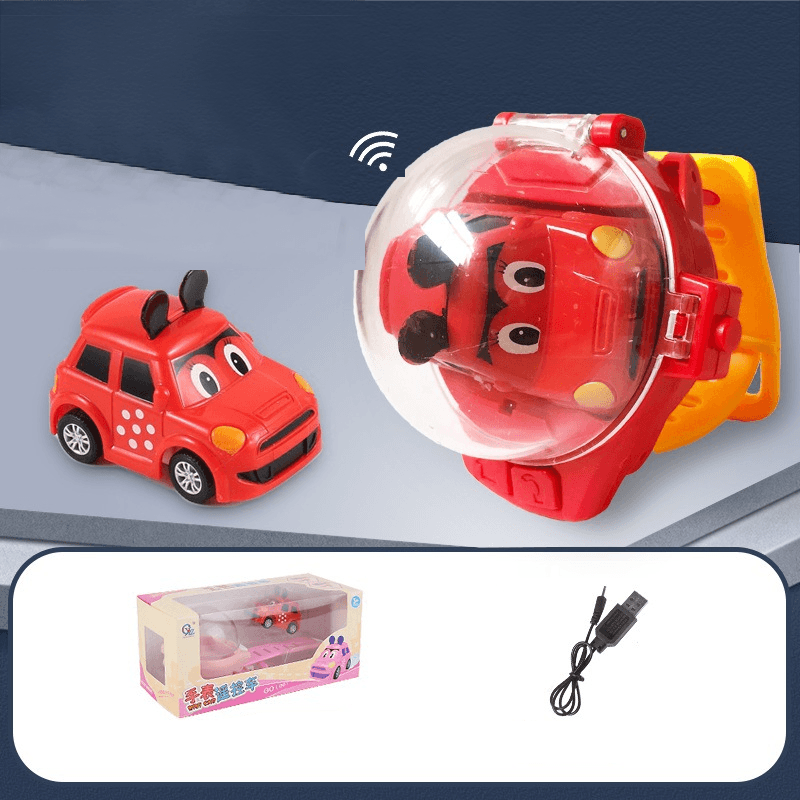 Gluschwein - Spielzeugauto Uhr rot mini