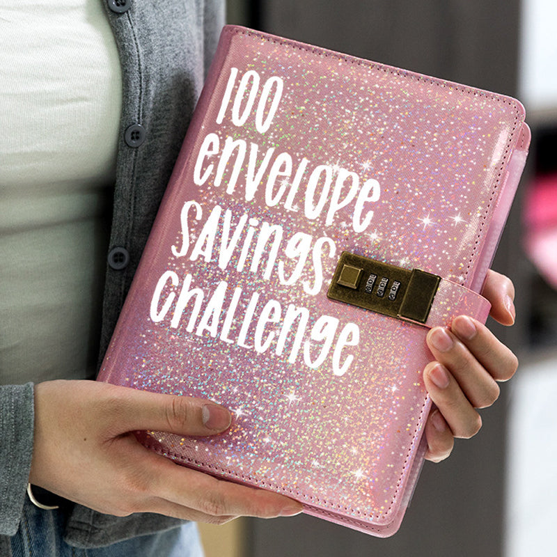 Gluschwein - 100-Tage-Sparherausforderungs-Loseblatt-Ledger