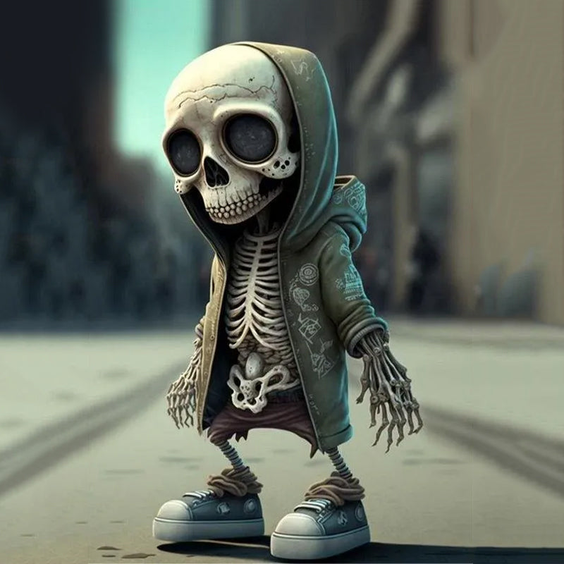 Gluschwein - Totenkopf-Puppenornamente Grün