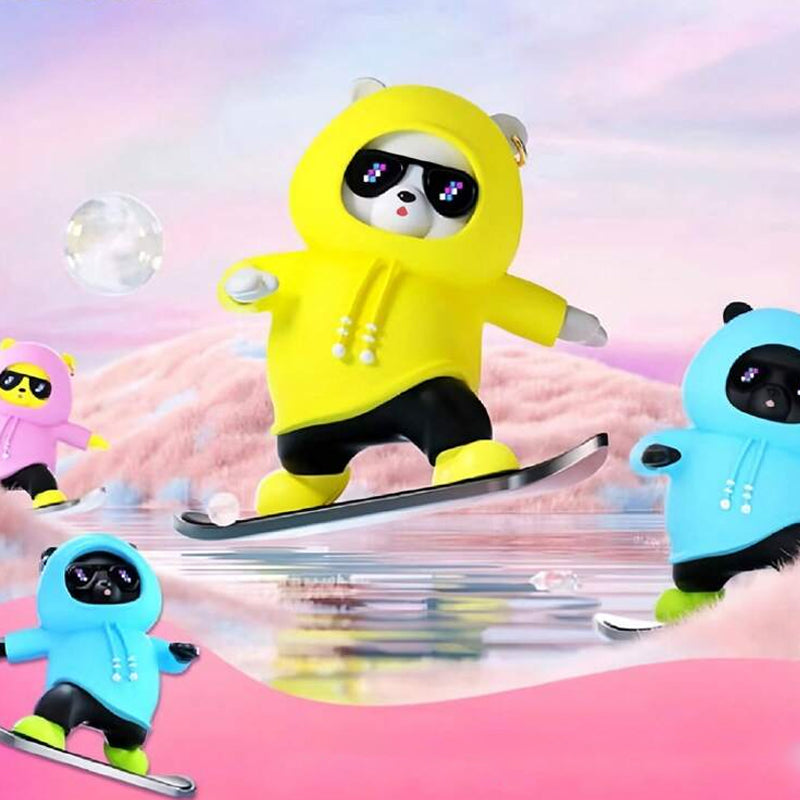 Gluschwein - Skateboard fahrender Bär Auto-Dekoration