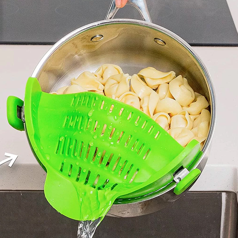 Gluschwein - Clip-On-Sieb aus Silikon für alle Töpfe und Pfannen