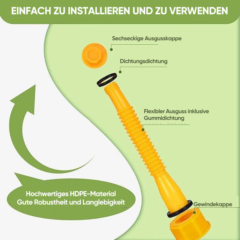Gluschwein - Verbesserter Ersatz-Benzinkanisterausgießer mit flexibler Düse