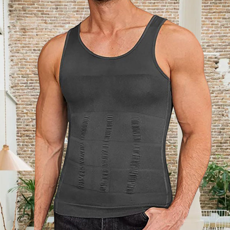 Gluschwein - Eng anliegendes Bauch-Tank-Top für Männer Gray 2 pcs