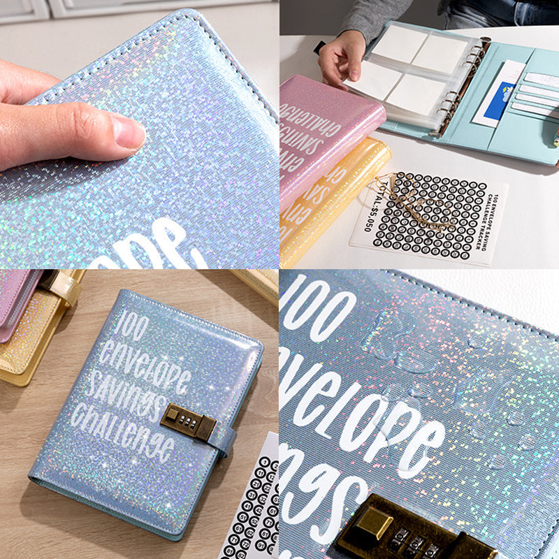 Gluschwein - 100-Tage-Sparherausforderungs-Loseblatt-Ledger