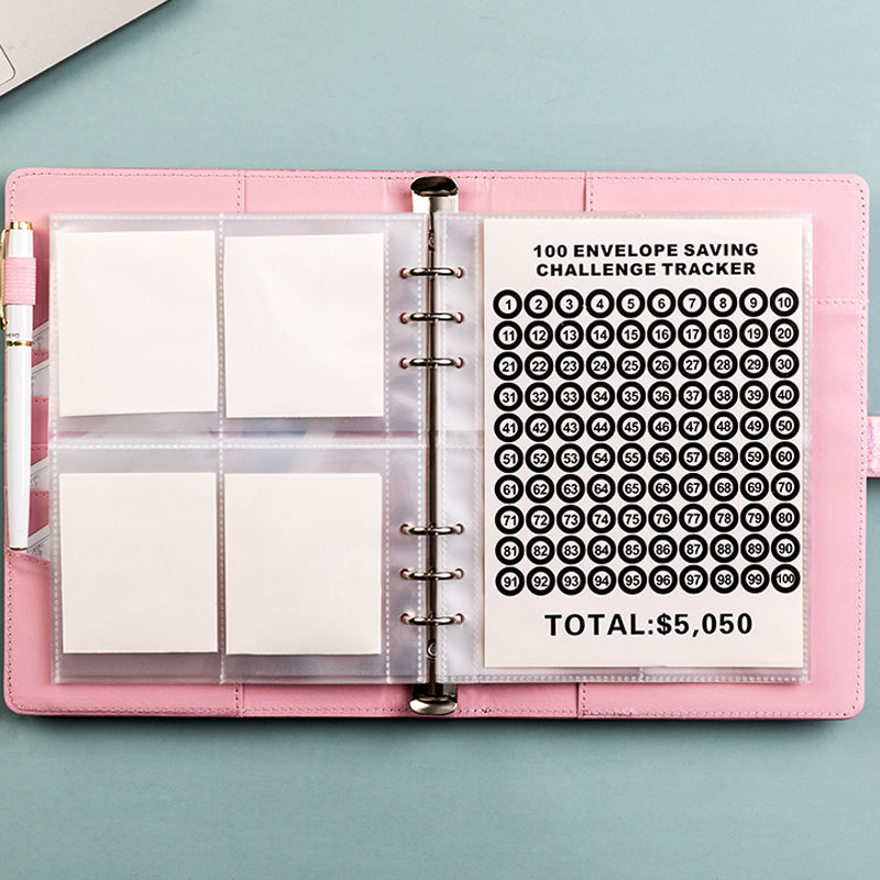 Gluschwein - 100-Tage-Sparherausforderungs-Loseblatt-Ledger