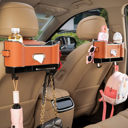 Caja de almacenamiento multifuncional para el respaldo del asiento del automóvil