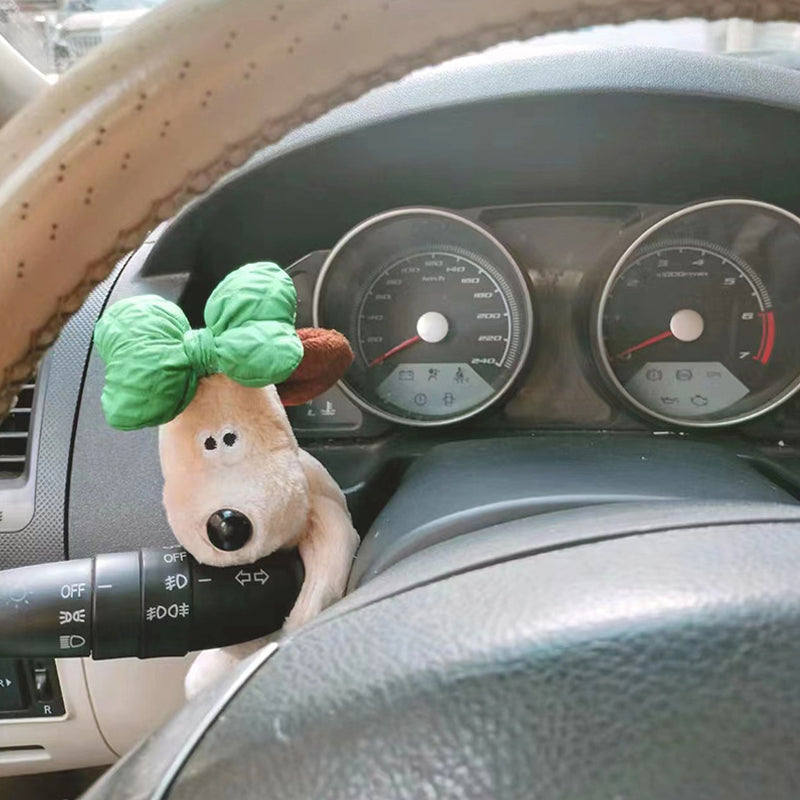 Gluschwein - Autodekoration Hund Laternenstange-Grün Hund