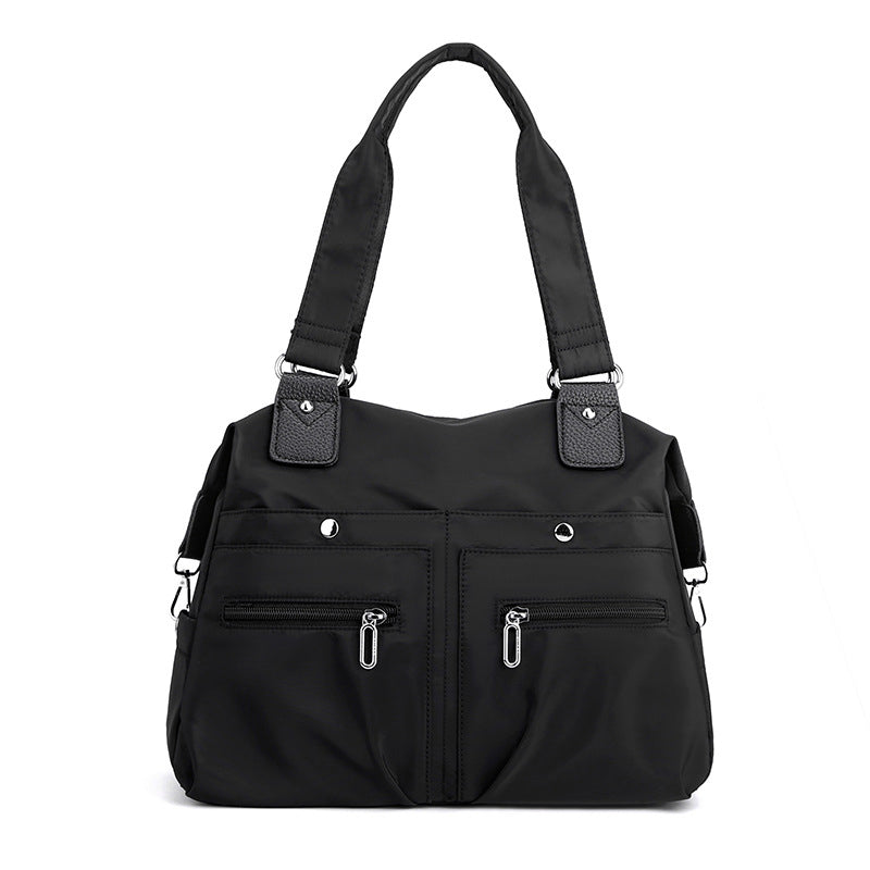 Gluschwein - Wasserdichte Einfache Nylon-Handtasche schwarz