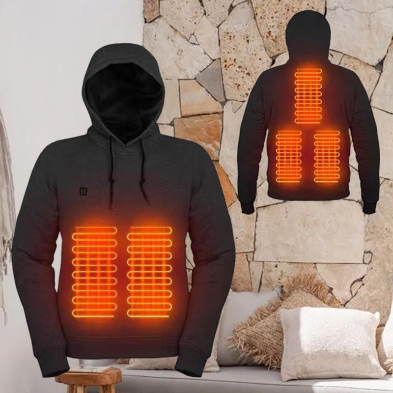 Gluschwein - Beheiztes Kapuzen-Sweatshirt mit USB-Stromversorgung