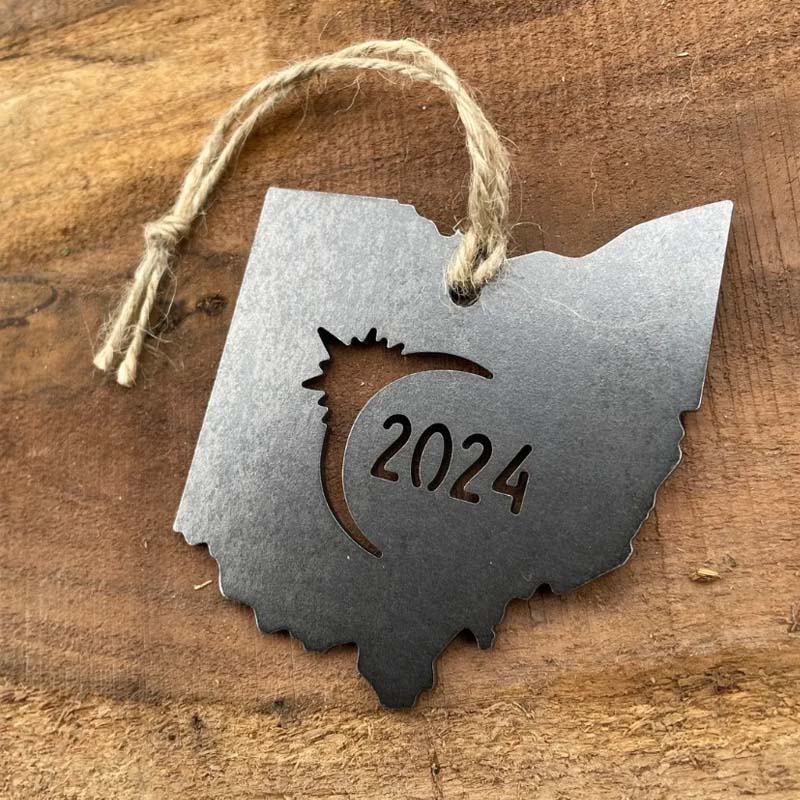 Gluschwein - 2024 Gedenkmetall-Ornament Ohio