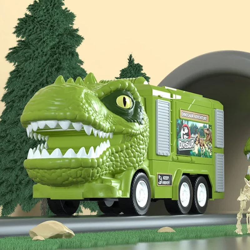 Gluschwein - Neues Spielzeugset Dinosaurier-Transforming-Engineering-LKW-Strecke
