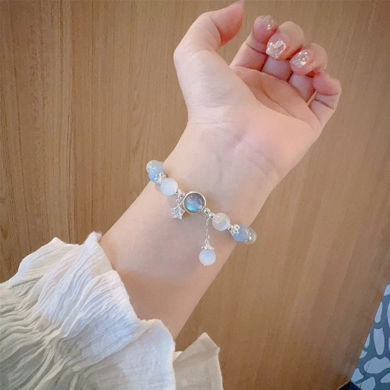 Gluschwein - Imitation Katzenauge Kristall Schmetterling Armband