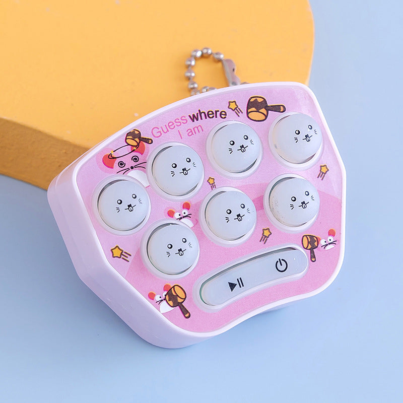 Gluschwein - Lustiges Mini Schlag-einen-Maulwurf-Spiel für Kinder rosa