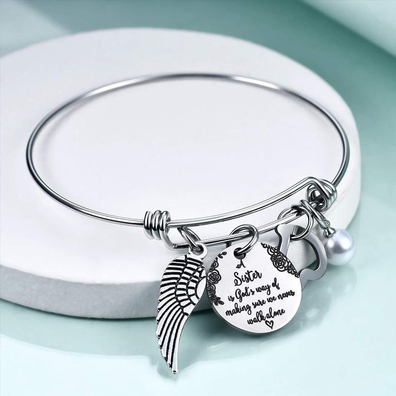Gluschwein - Gehe niemals allein - Schwestern Armband