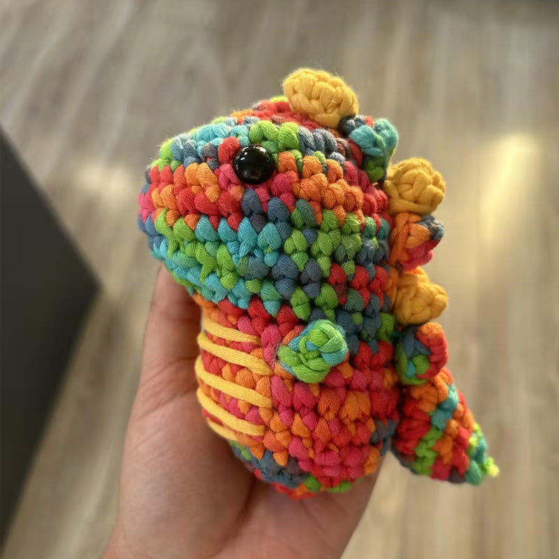 Gluschwein - Bunte gehäkelte Dinosaurier