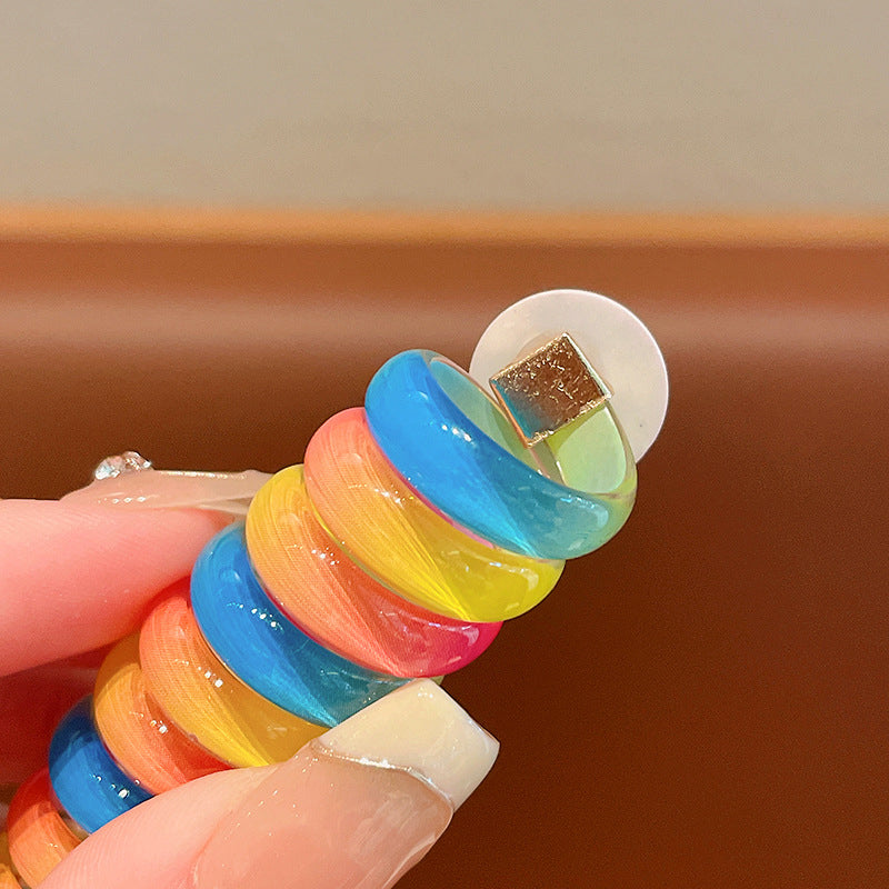 Gluschwein - Bunte Telefondraht-Haarbänder für Kinder