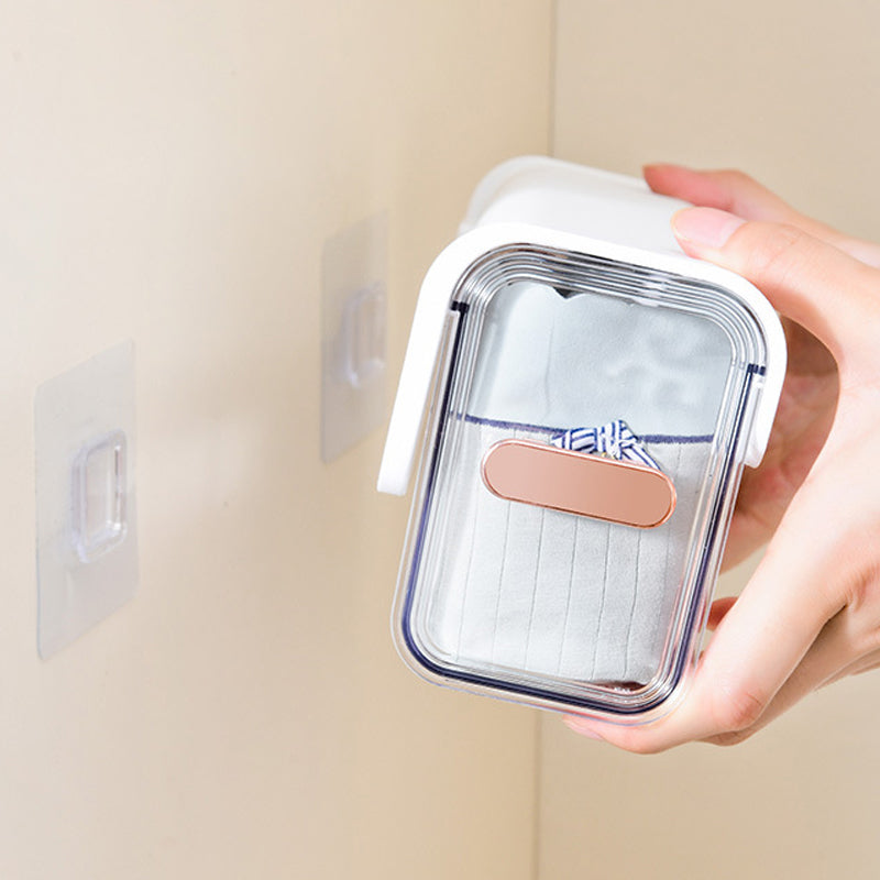 Gluschwein - Keine Spur an der Wand befestigte transparente Unterwäsche-Aufbewahrungsbox