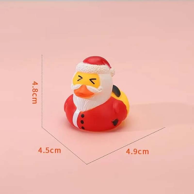 Calendrier de l'Avent de Noël 24 pièces avec canards en caoutchouc