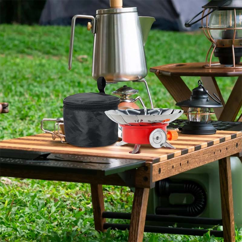 Gluschwein - Tragbarer Edelstahl-Gasherd für Outdoor-Camping