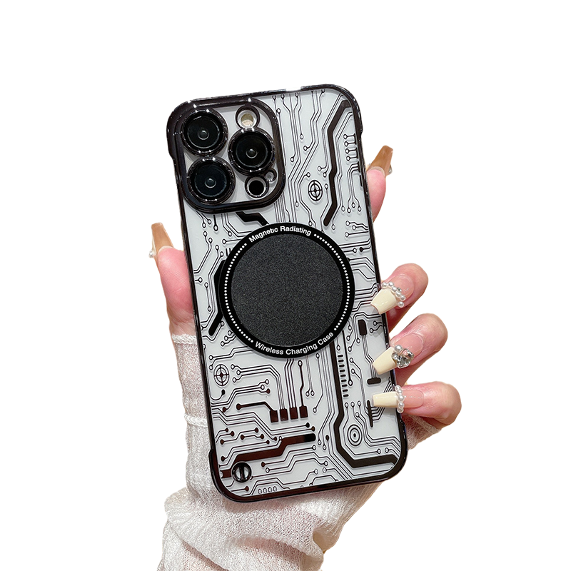 Gluschwein - Randlose Magnettafelhülle für das iPhone Schwarz