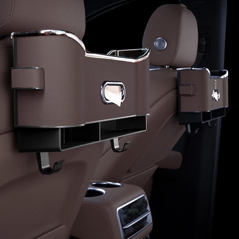 Boîte de rangement multifonctionnelle pour dossier de siège de voiture