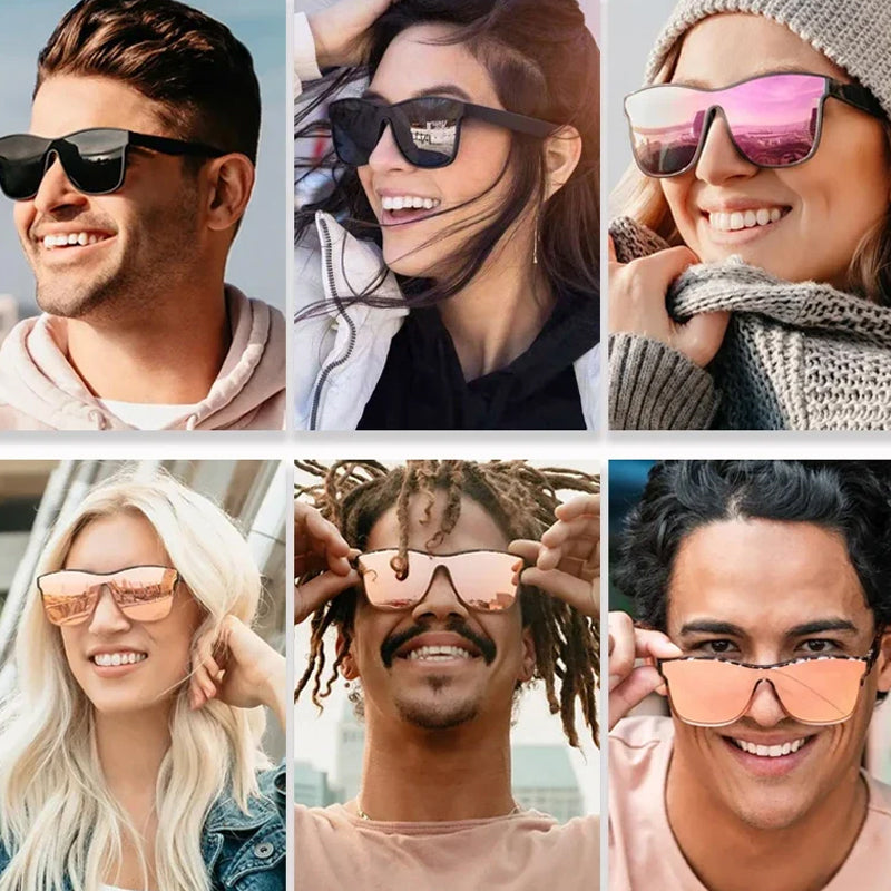 Gluschwein - Sonnenbrille mit flachem Oberteil und Schildpatt-Muster