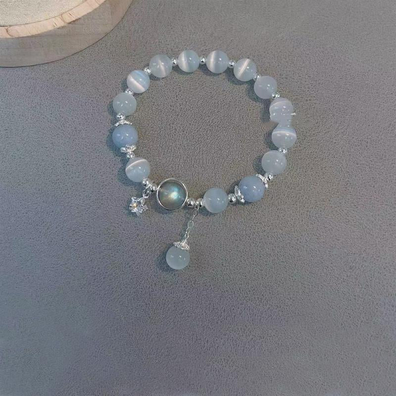 Gluschwein - Imitation Katzenauge Kristall Schmetterling Armband