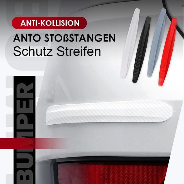 Gluschwein - Anti-Kollision Auto Stoßstange Schutzstreifen schwarz+grau+weiss+rot(4 Paar)