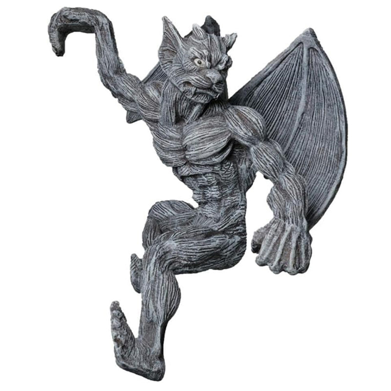 Gluschwein - Drachengeflügelter Gargoyle-Zaunaufhänger