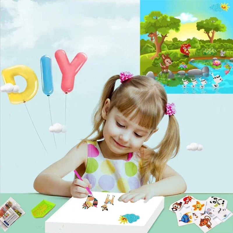 Gluschwein - DIY Cartoon-Diamantmalerei für Kinder