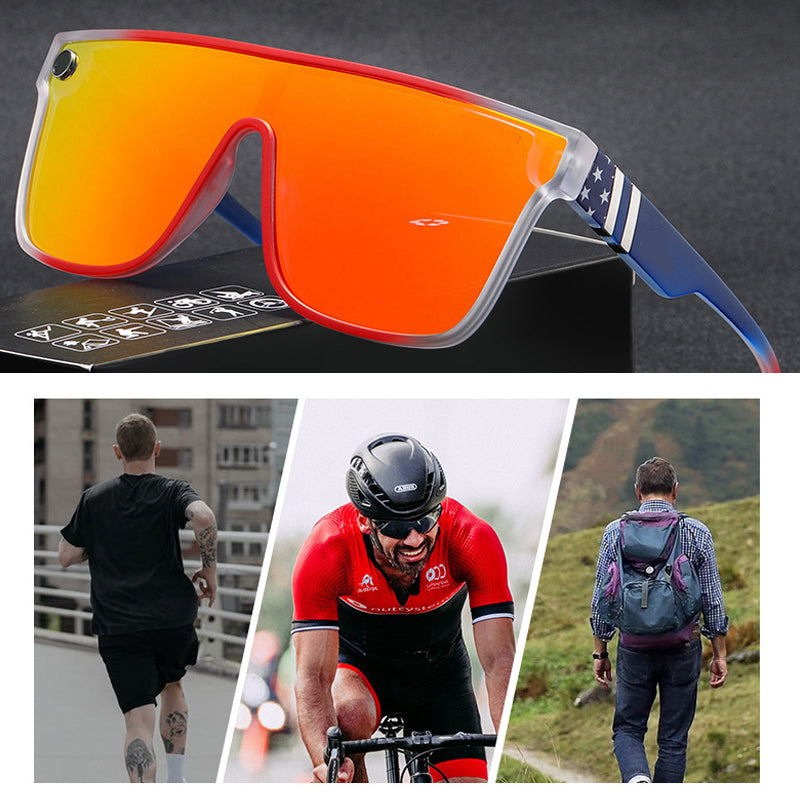 Gluschwein - Sonnenbrille mit flachem Oberteil und Schildpatt-Muster