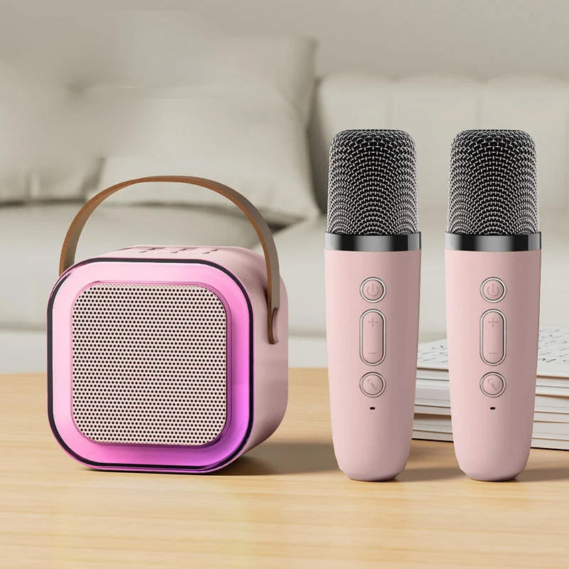 Gluschwein - Mini-Karaoke-Maschine mit kabellosen Mikrofonen