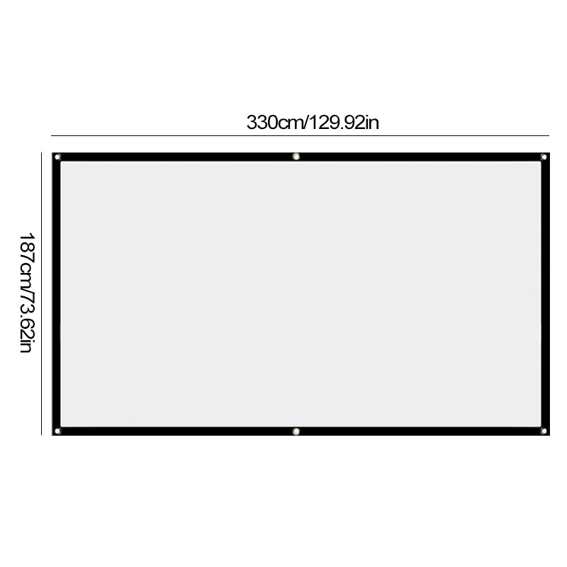 Gluschwein - đTragbare riesige Kinoleinwand fĂŒr den AuĂenbereich 150inch 16:9