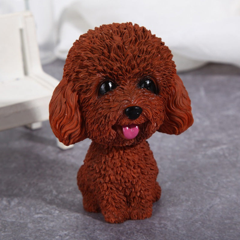 Gluschwein - Auto-Innendekoration aus Harz mit Hund